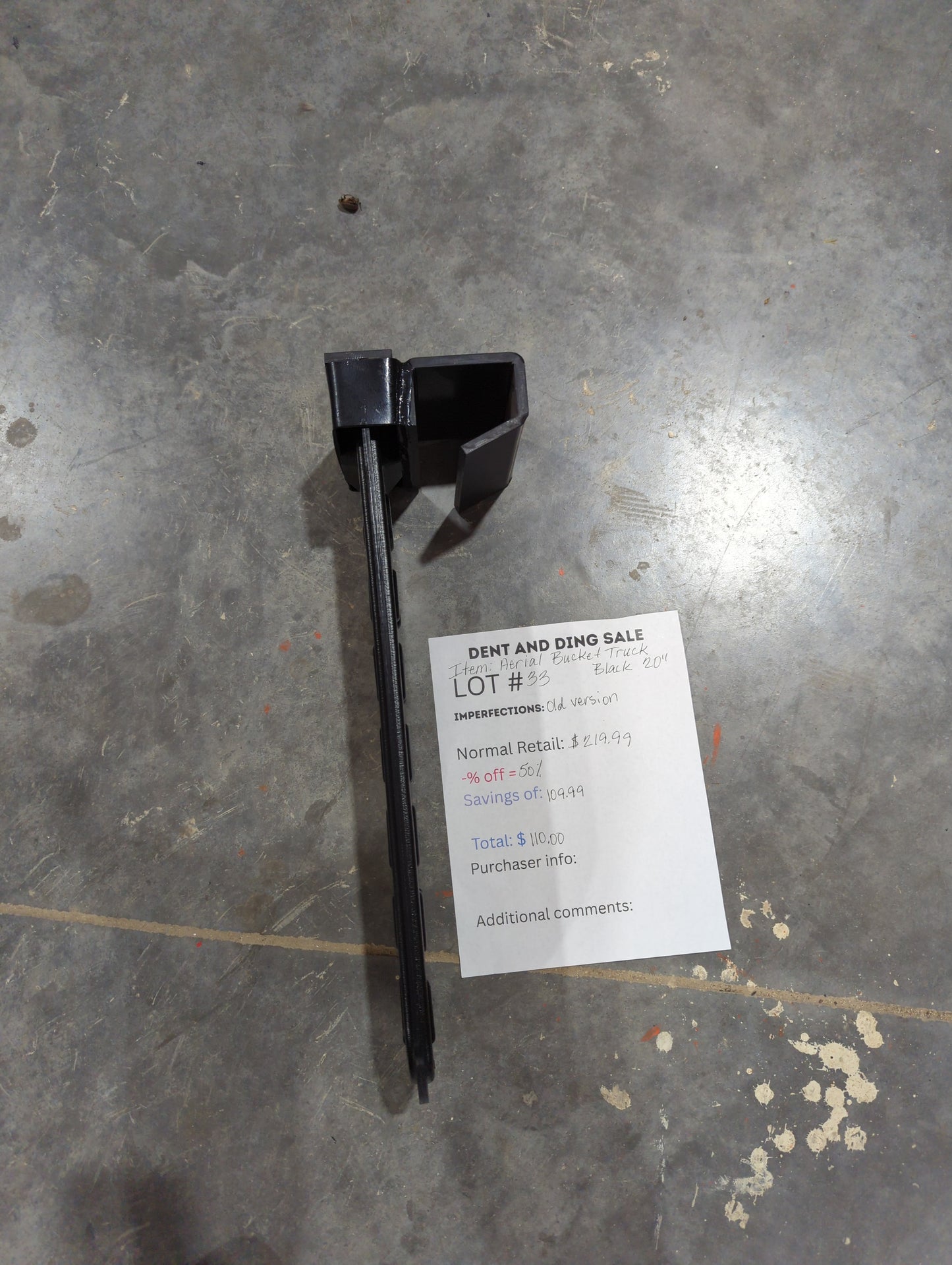 Deal of the day!! SawHaul for Aerial Bucket Trucks Lot # 25-33