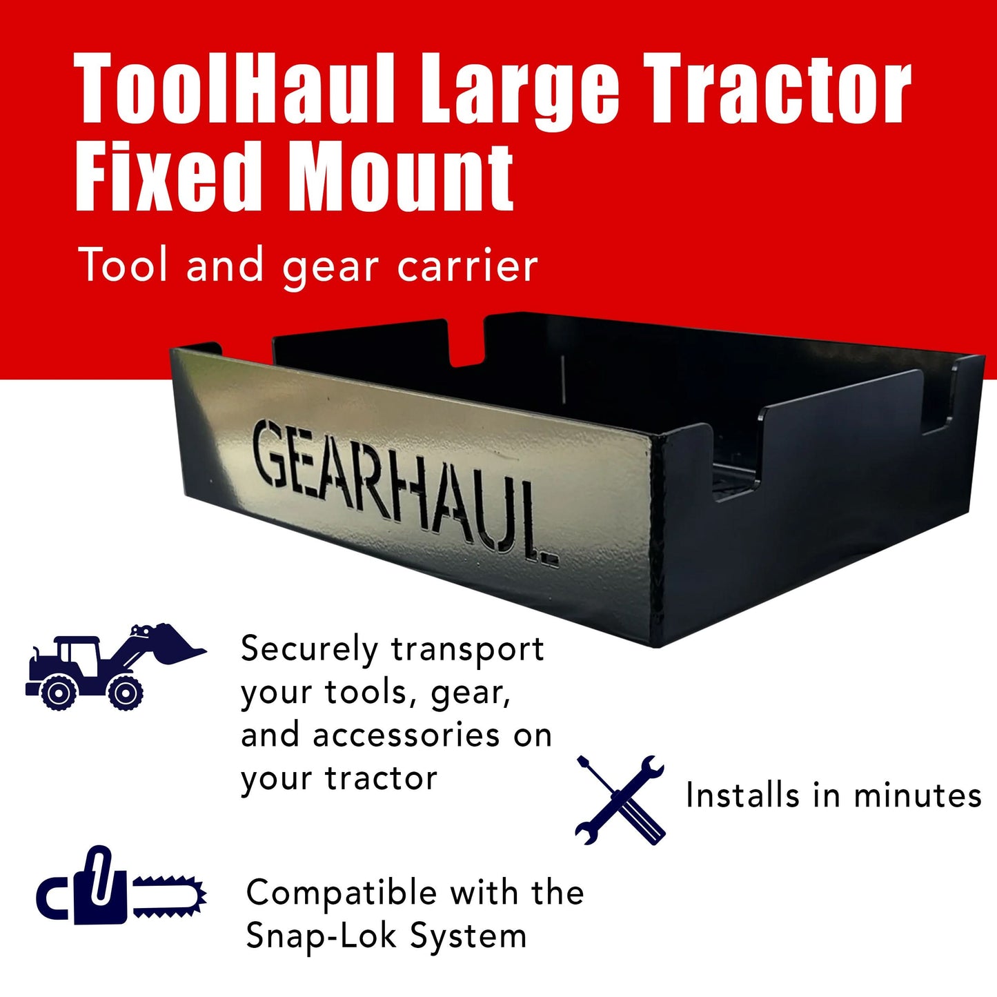 ToolHaul Fixed Mount for Tractors - GearHaul - THFXDTS