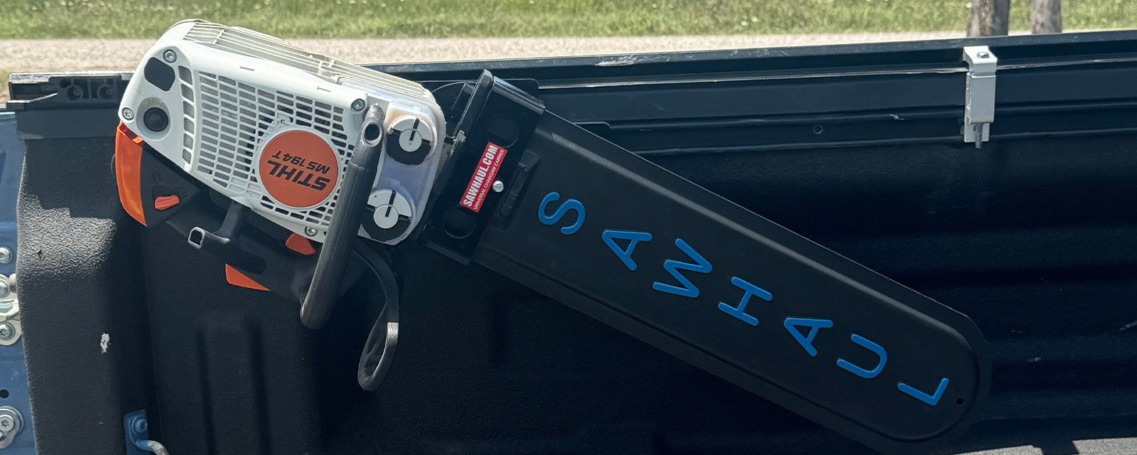 Pickup Truck Chainsaw Mounts, Tool Racks & Storage