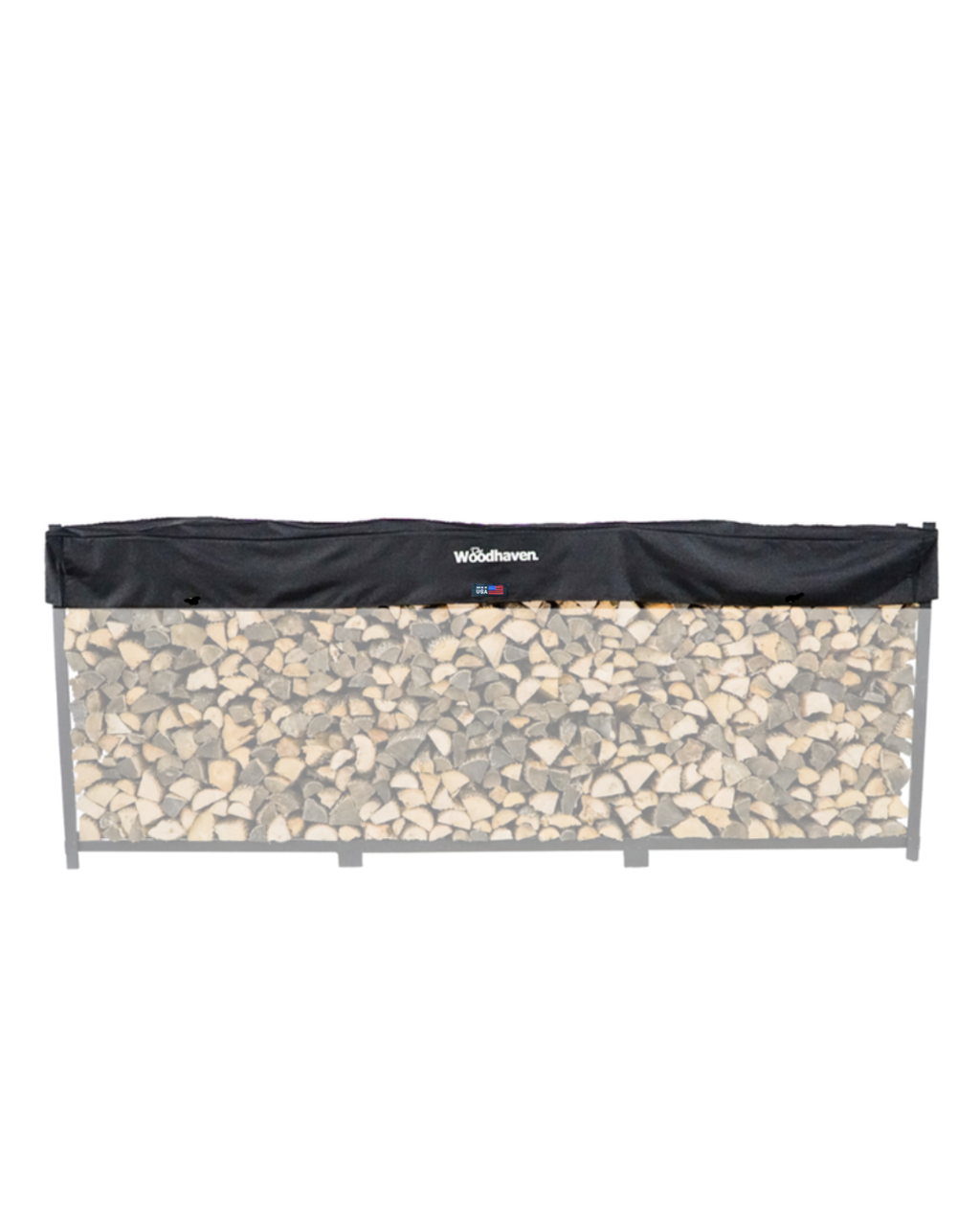 Standard Firewood Rack Seasoning Cover   USA Made   Woodhaven