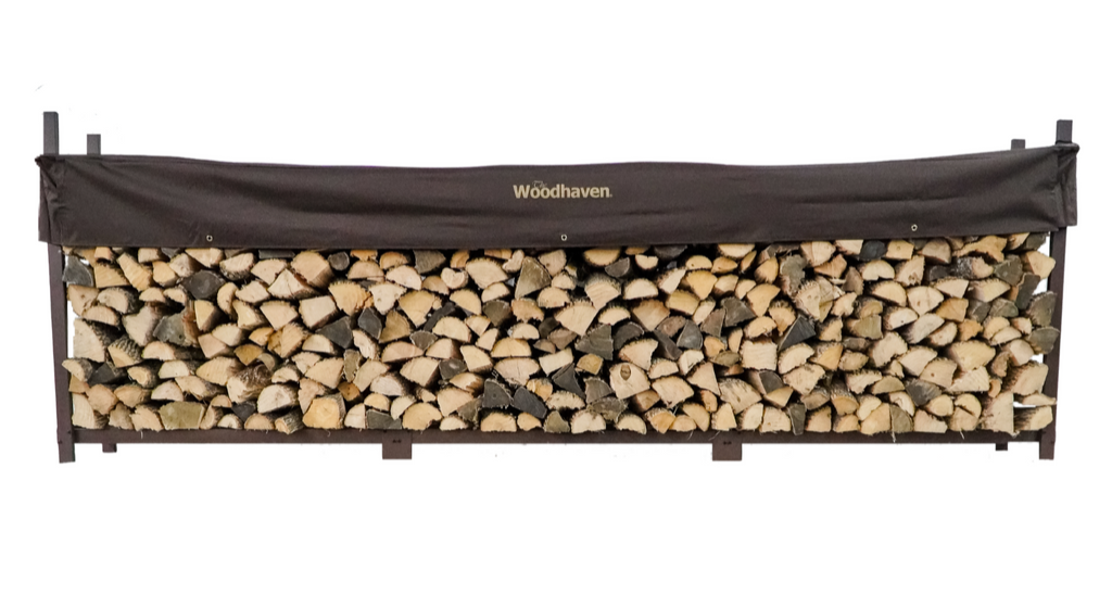 12 ft Steel Firewood Rack Holds 3/4 Cord Woodhaven