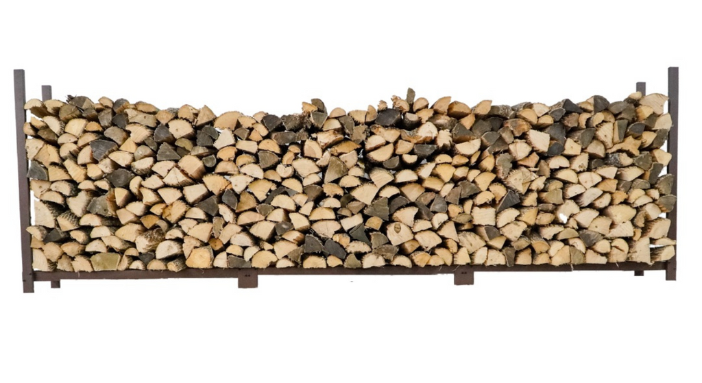 12 ft Steel Firewood Rack Holds 3/4 Cord Woodhaven