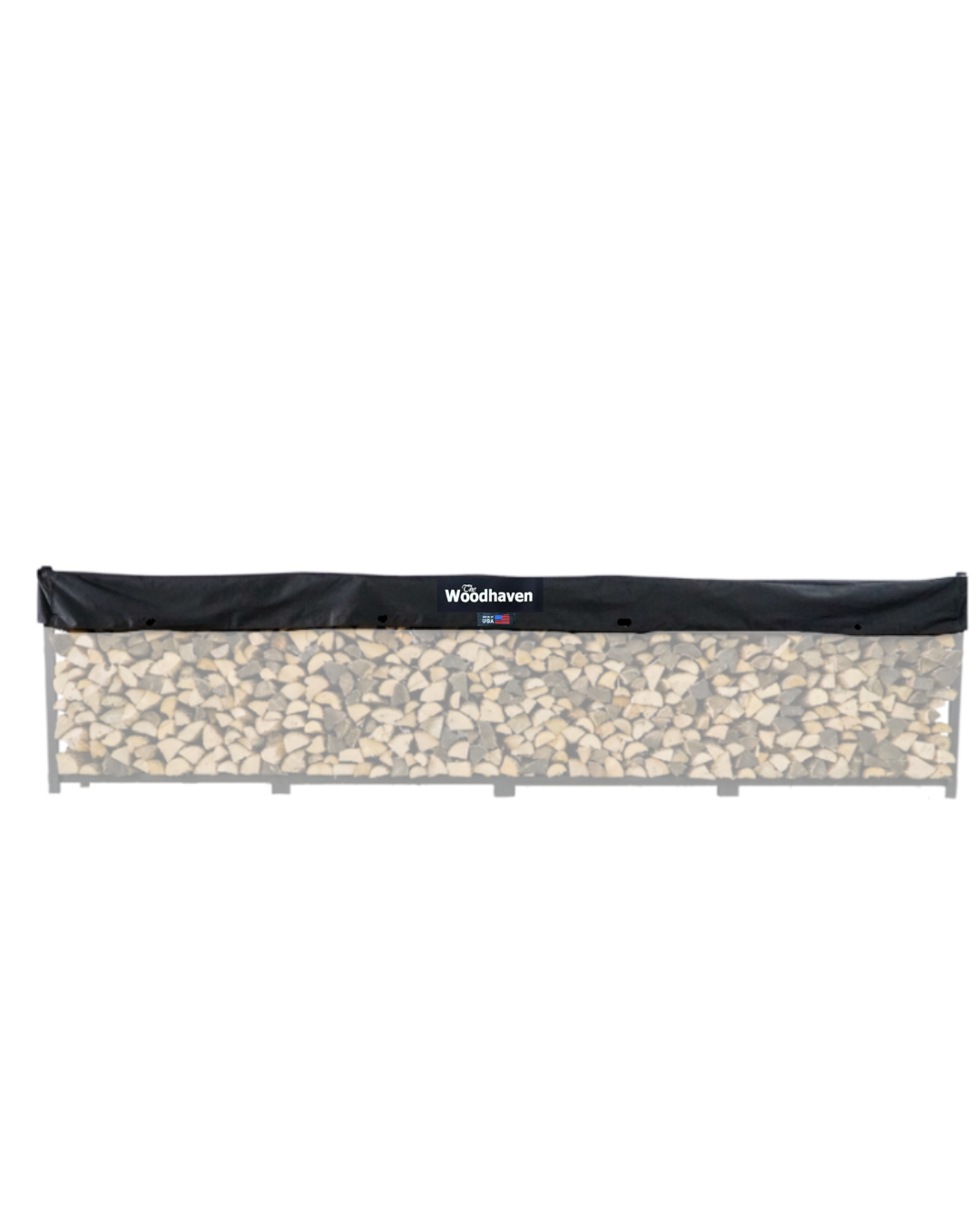 Standard Firewood Rack Seasoning Cover   USA Made   Woodhaven