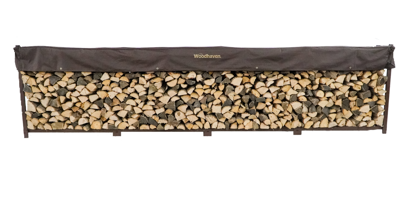 16 ft Steel Firewood Rack Holds 1 Full Cord Woodhaven