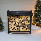3 ft Steel Firewood Rack Holds 1/8 Cord Woodhaven