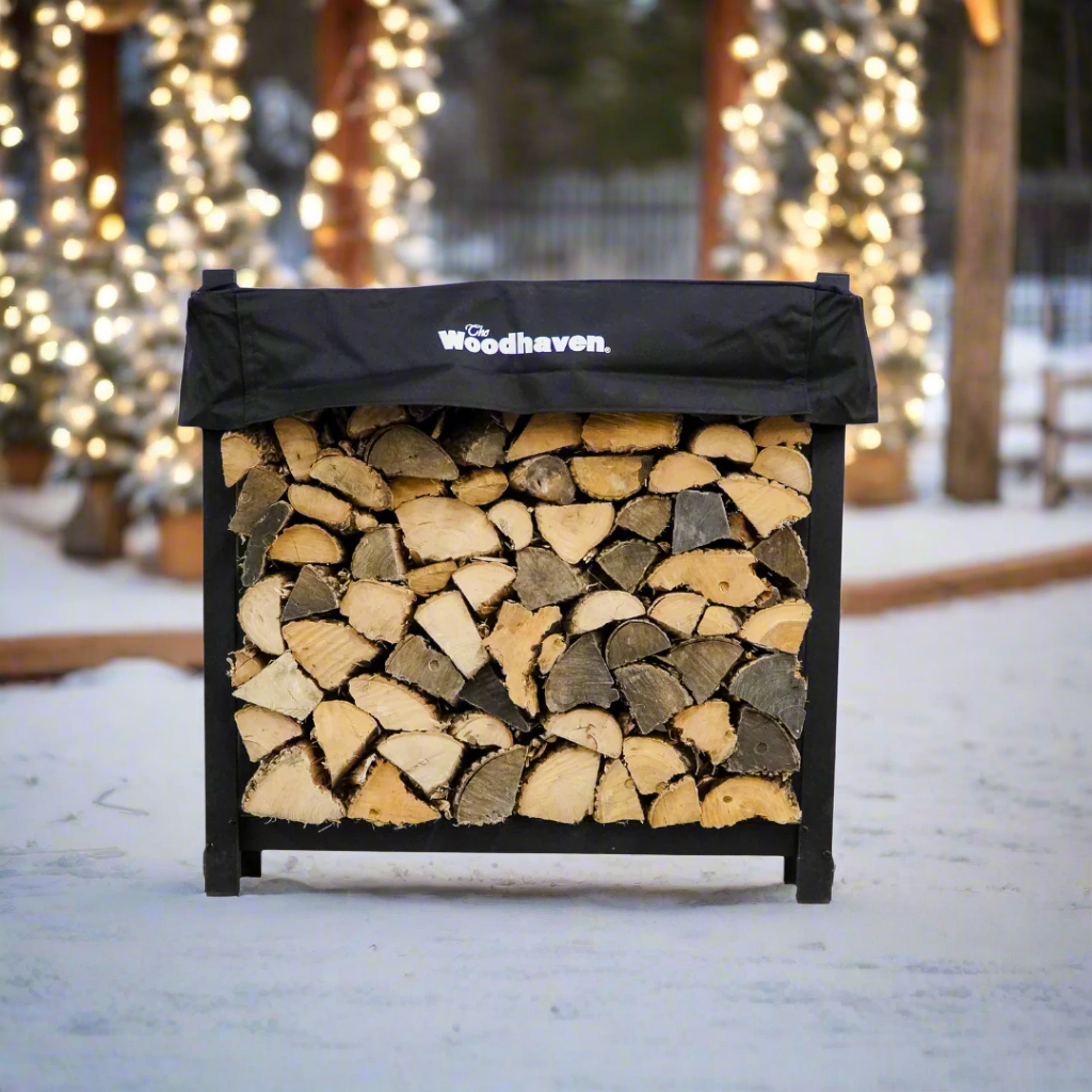 3 ft Steel Firewood Rack Holds 1/8 Cord Woodhaven