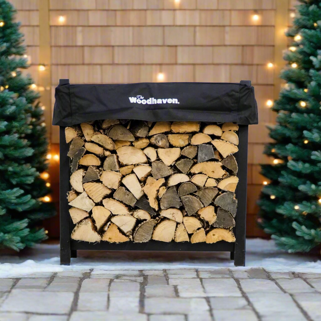 3 ft Steel Firewood Rack Holds 1/8 Cord Woodhaven