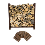3 ft Steel Firewood Rack Holds 1/8 Cord Woodhaven