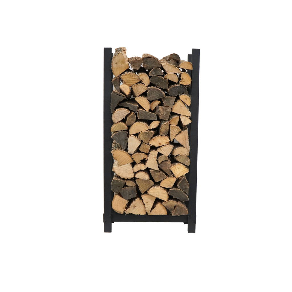 4 ft Tall x 2 ft Wide Steel Firewood Rack Woodhaven