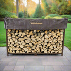 6 ft Steel Firewood Rack Holds 1/3 Cord Plus Woodhaven