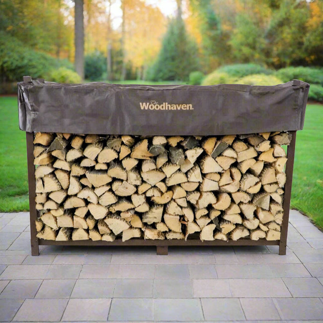 6 ft Steel Firewood Rack Holds 1/3 Cord Plus Woodhaven Main Image