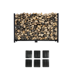 6 ft Steel Firewood Rack Holds 1/3 Cord Plus Woodhaven