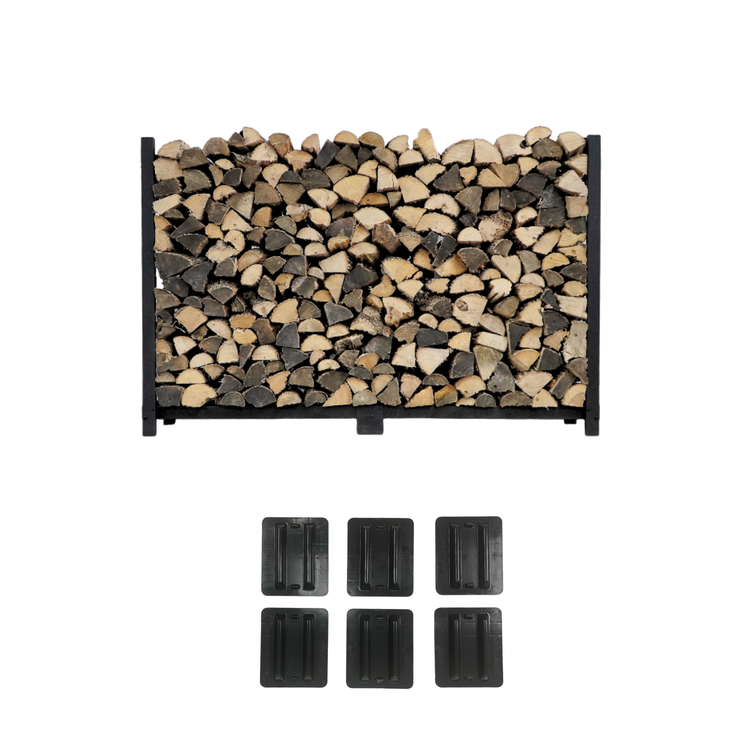 6 ft Steel Firewood Rack Holds 1/3 Cord Plus Woodhaven