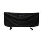 8 ft Large Crescent Steel Firewood Rack with Seasoning Cover Woodhaven