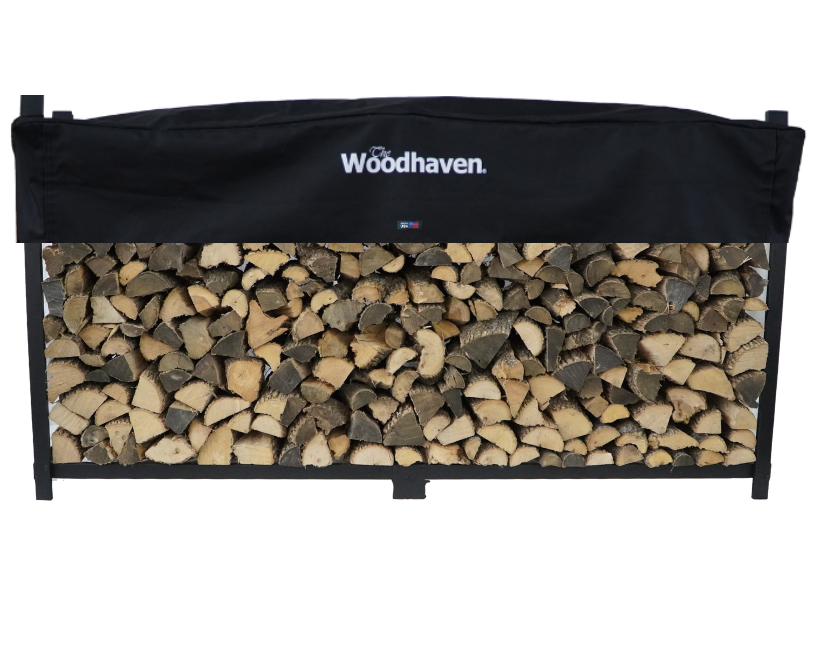 Standard Firewood Rack Seasoning Cover   USA Made   Woodhaven