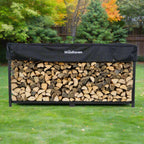 8 ft Steel Firewood Rack The Woodhaven
