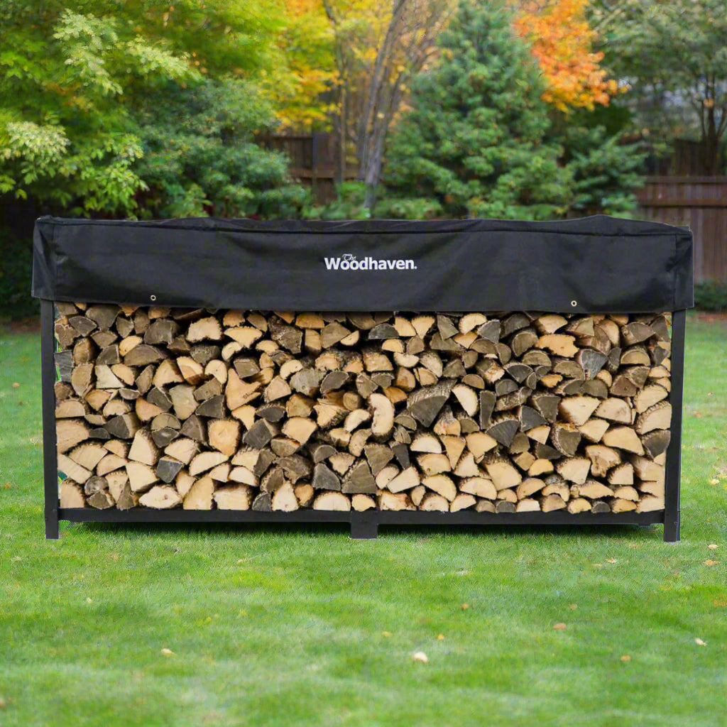 8 ft Steel Firewood Rack The Woodhaven