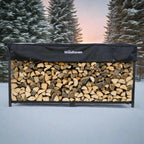 8 ft Steel Firewood Rack The Woodhaven