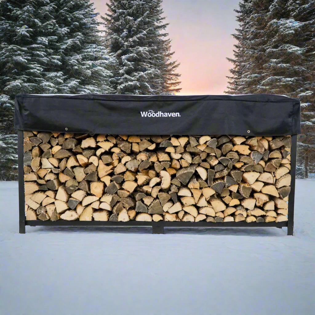 8 ft Steel Firewood Rack The Woodhaven