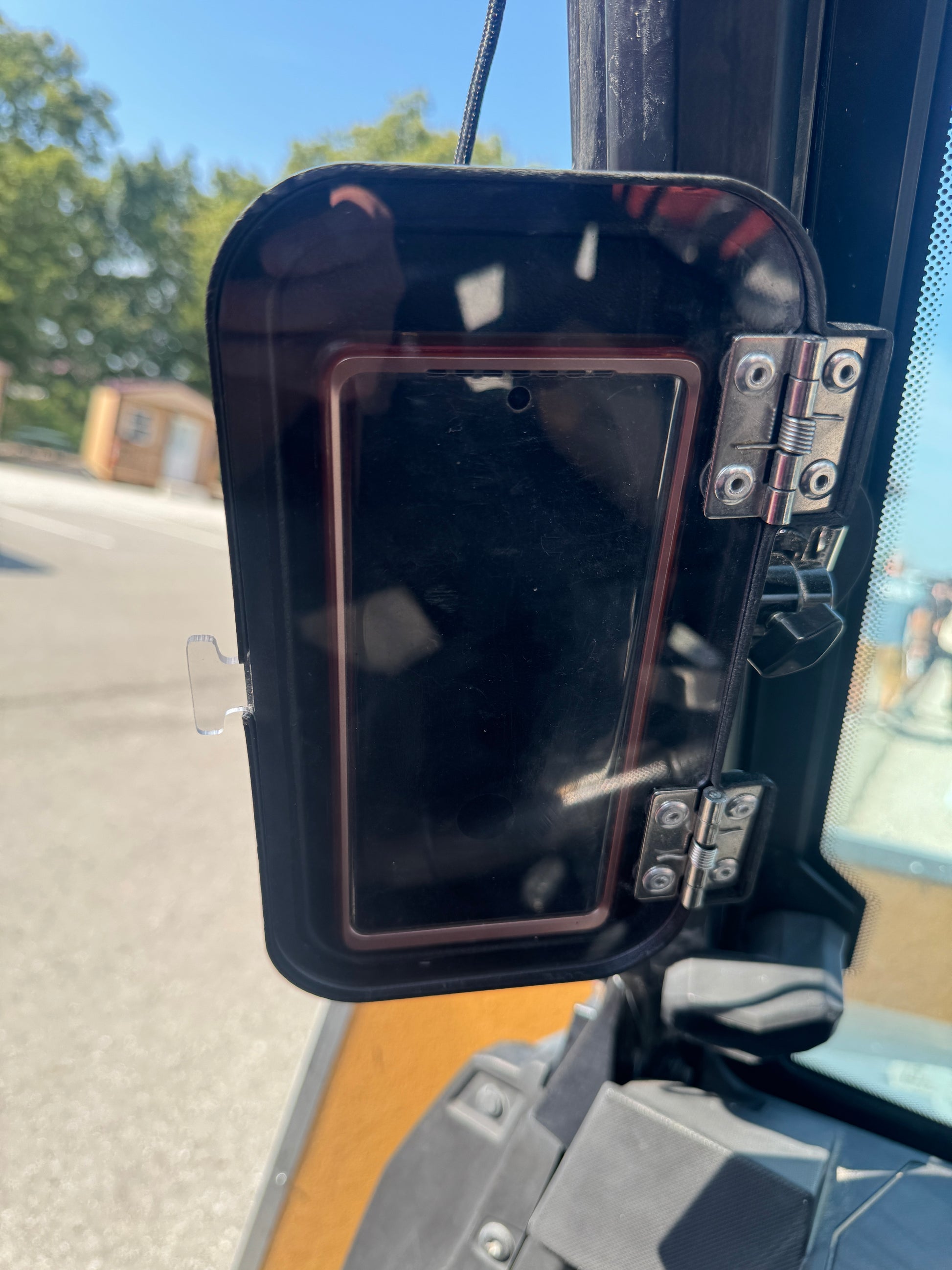 ADJUSTABLE CALLHAUL WITH PINK CELL PHONE INSIDE