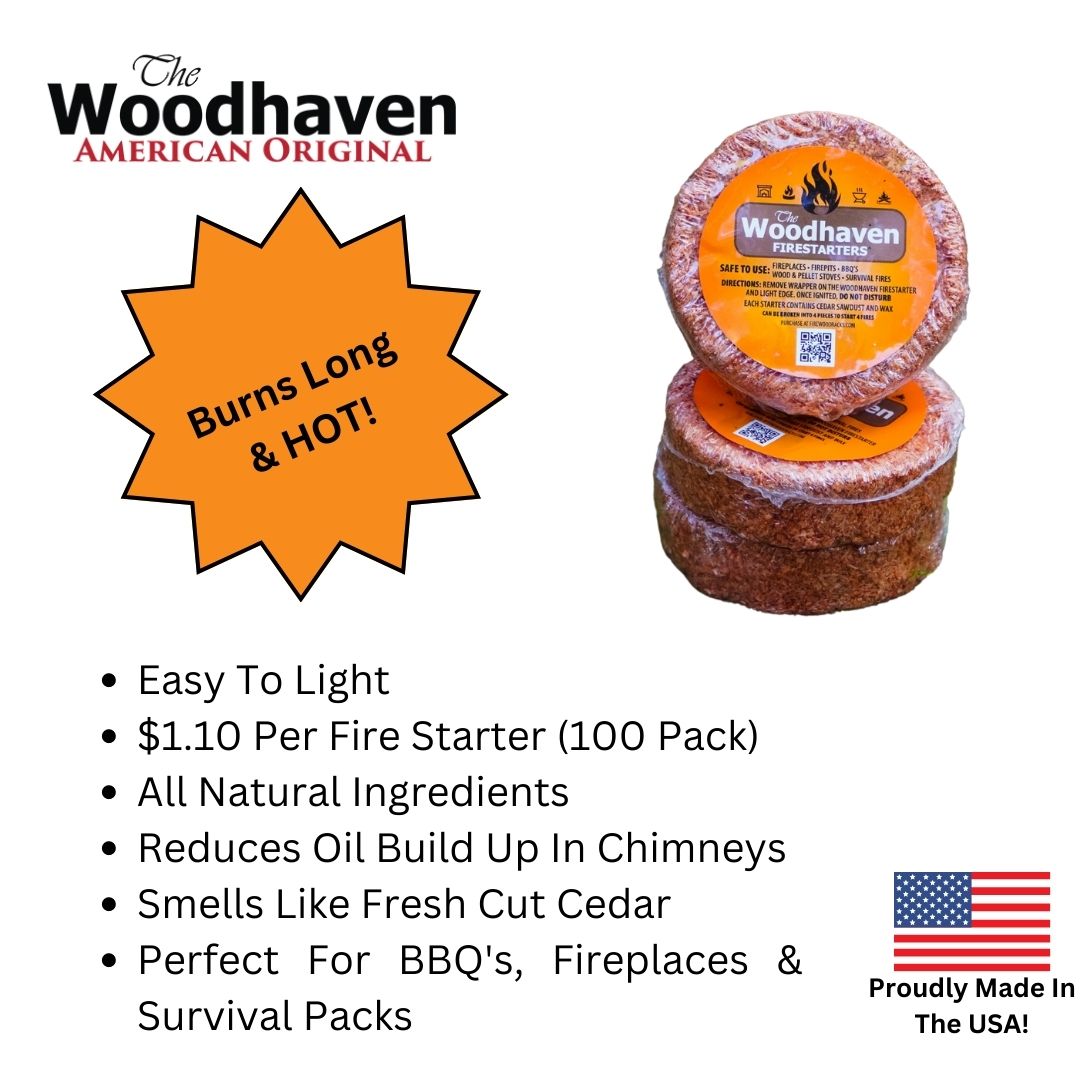 Cedar Fire Starters   12, 50 & 100 Count  Woodhaven