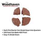 Cedar Fire Starters   12, 50 & 100 Count  Woodhaven