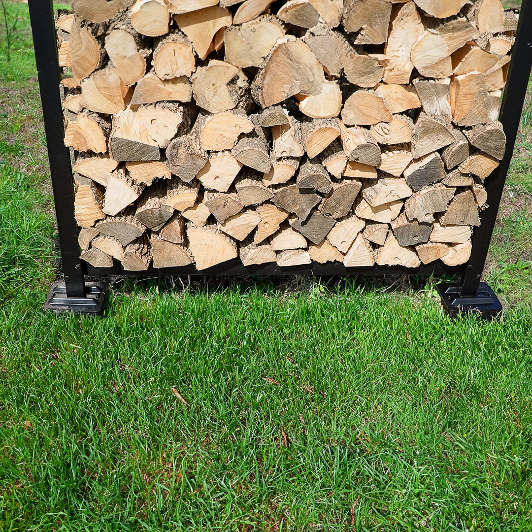 Firewood Rack Support Bases   Black or Brown  Woodhaven