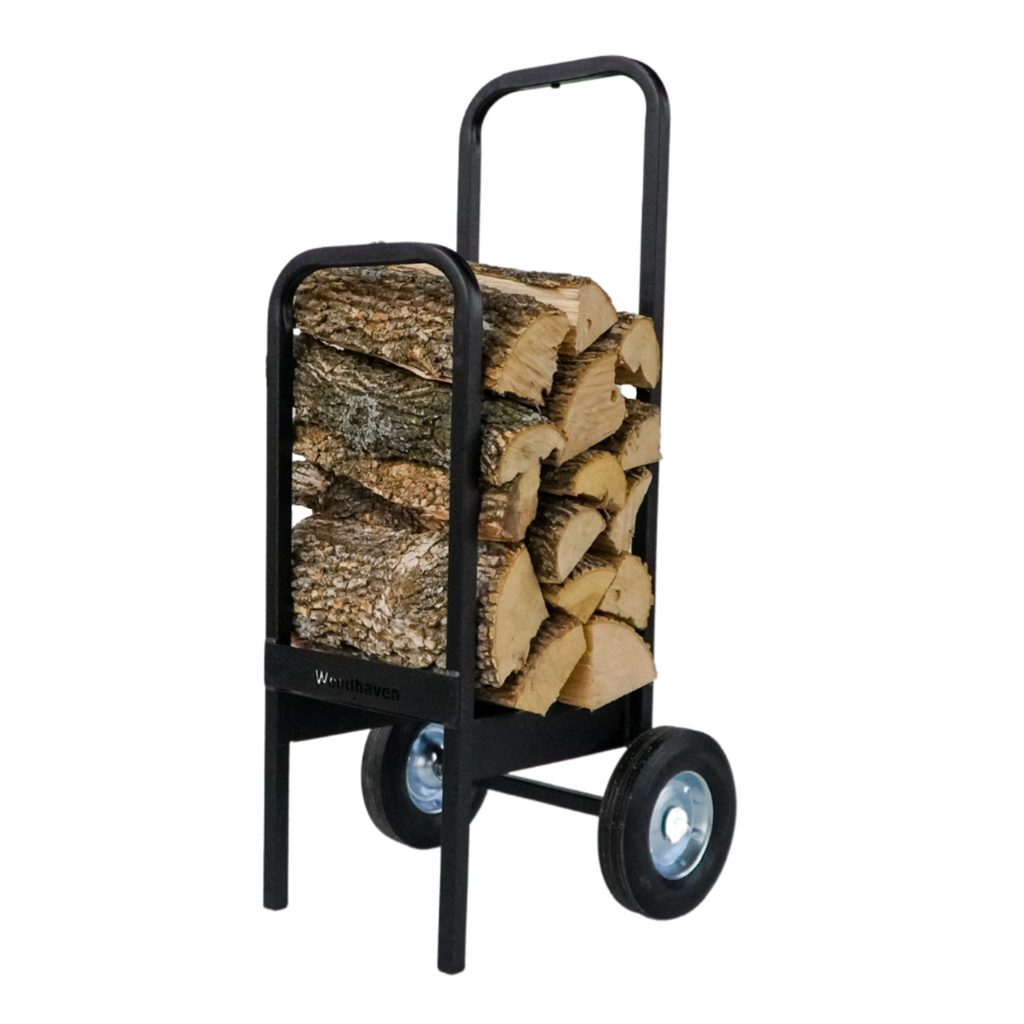 Firewood Cart   300 lb Capacity  USA Made Steel  Woodhaven