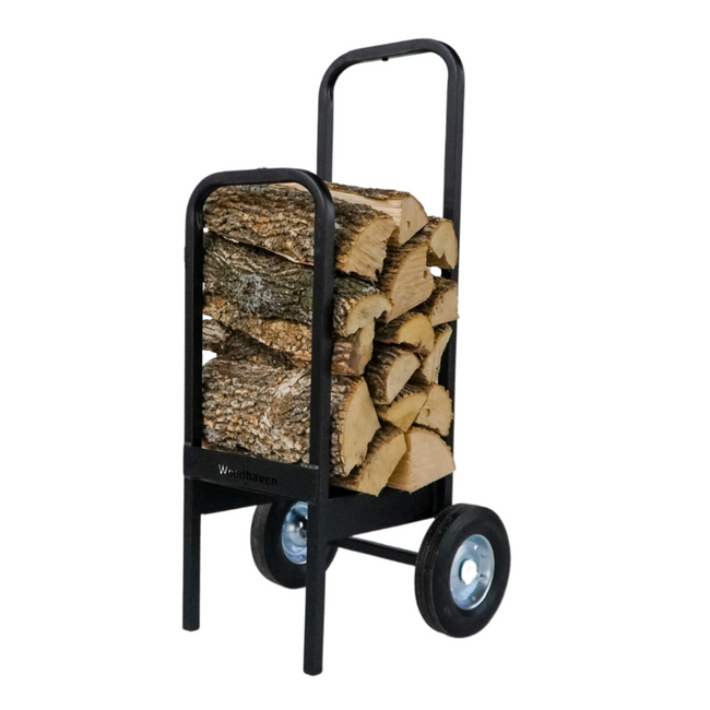 Firewood Cart   300 lb Capacity  USA Made Steel  Woodhaven Hover Image