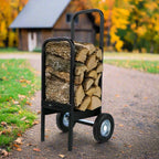 Firewood Cart   300 lb Capacity  USA Made Steel  Woodhaven