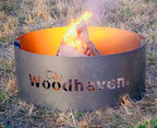 Portable Steel Fire Pit with Cooking Grate    USA Made  Woodhaven