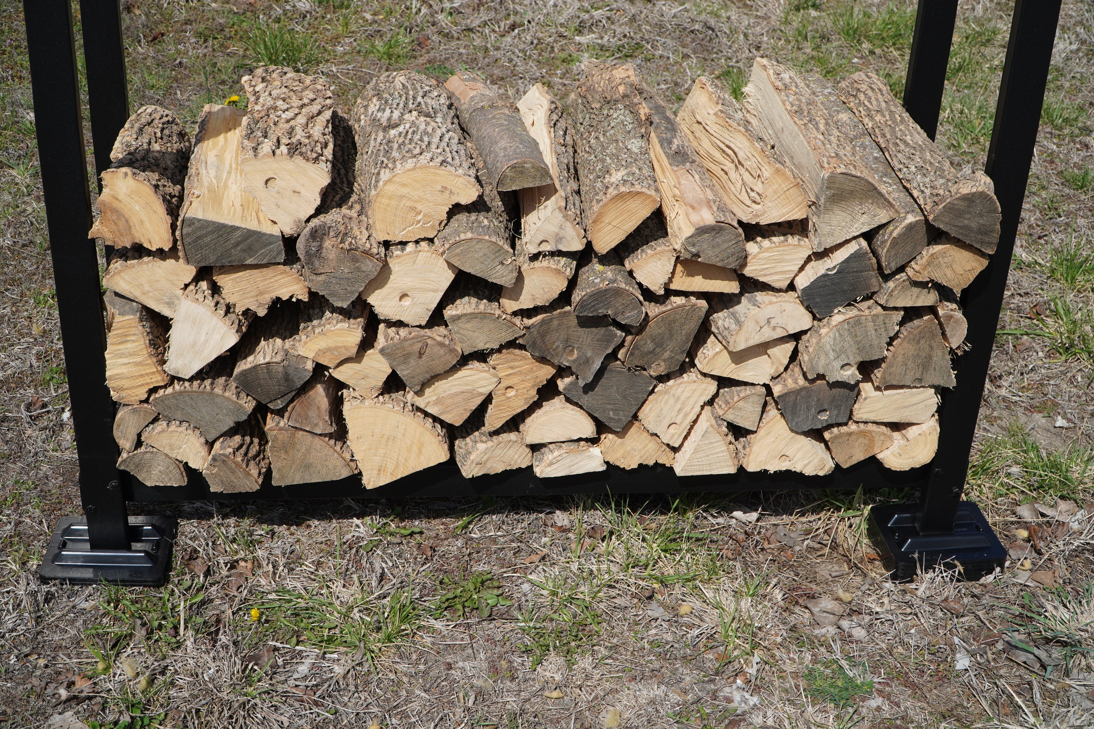 Firewood Rack Support Bases   Black or Brown  Woodhaven