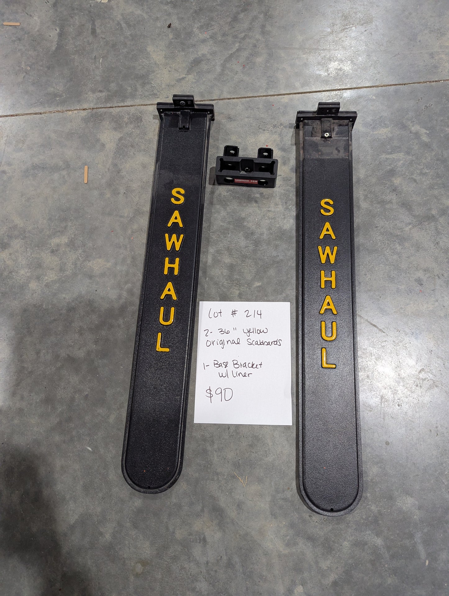 2 36" YELLOW SCABBARDS BASE KIT