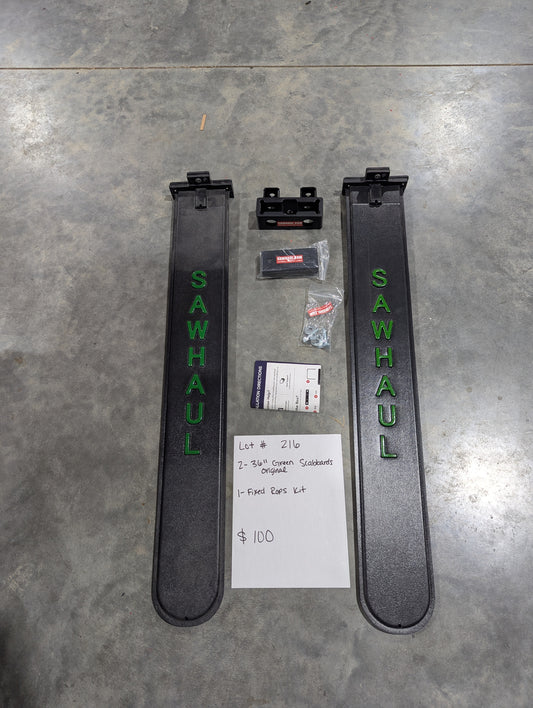 2 36" GREEN SCABBARDS AND FIXED ROPS KIT