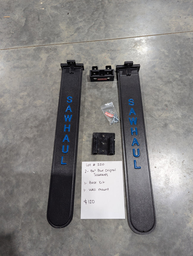 2 36" BLUE SCABBARDS BASE KIT WITH WALL MOUNT Hover Image