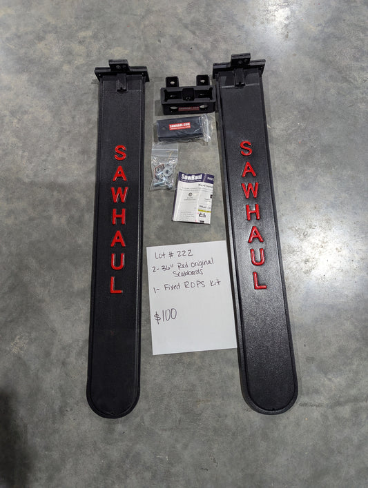 2 RED 36" SCABBARDS FIXED ROPS KIT