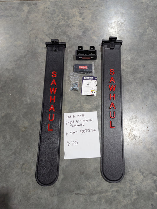 2 RED 36" SCABBARDS FIXED ROPS KIT