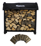 3 ft Steel Firewood Rack Holds 1/8 Cord Woodhaven