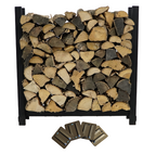 3 ft Steel Firewood Rack Holds 1/8 Cord Woodhaven