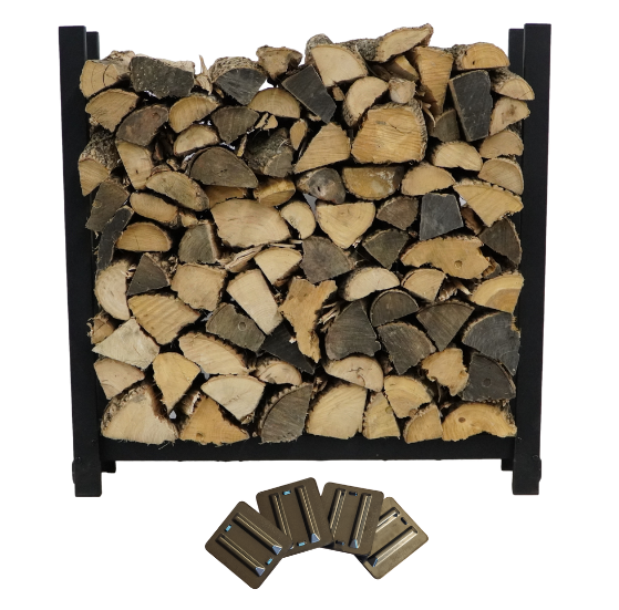 3 ft Steel Firewood Rack Holds 1/8 Cord Woodhaven