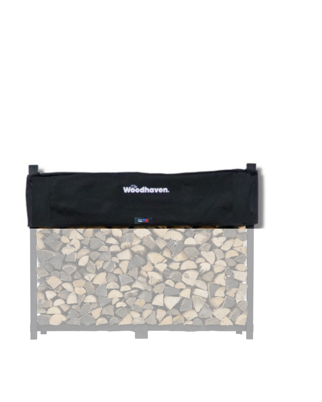 Standard Firewood Rack Seasoning Cover   USA Made   Woodhaven