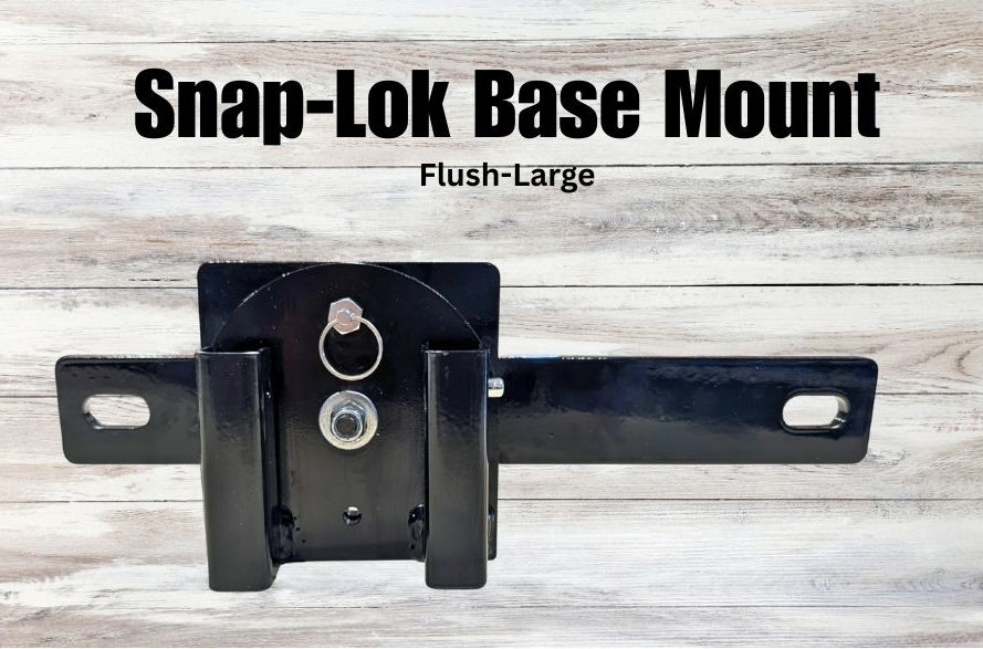 Black Snap Lok Base Mount on a wooden background