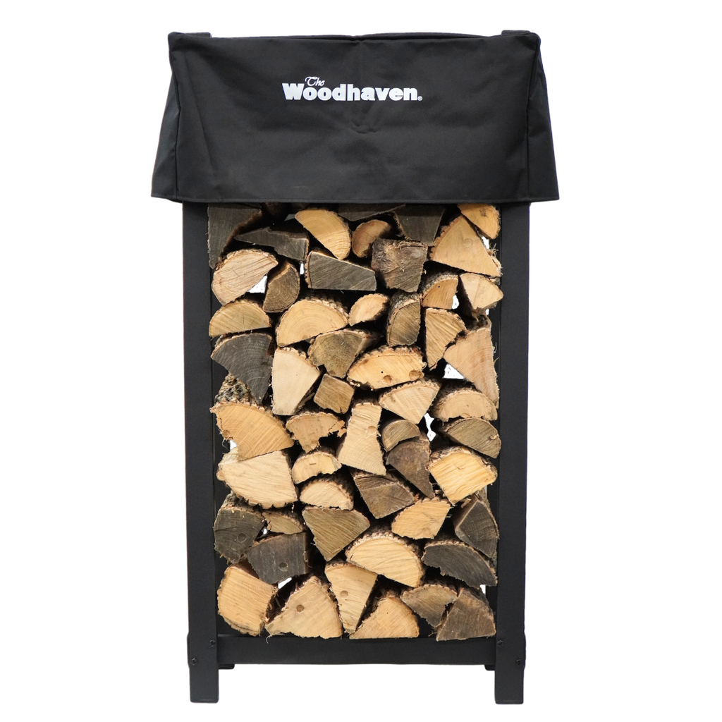 4 ft Tall x 2 ft Wide Steel Firewood Rack Woodhaven