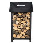 4 ft Tall x 2 ft Wide Steel Firewood Rack Woodhaven