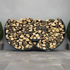 Winter Workman Firewood Rack  Curved Steel  Woodhaven