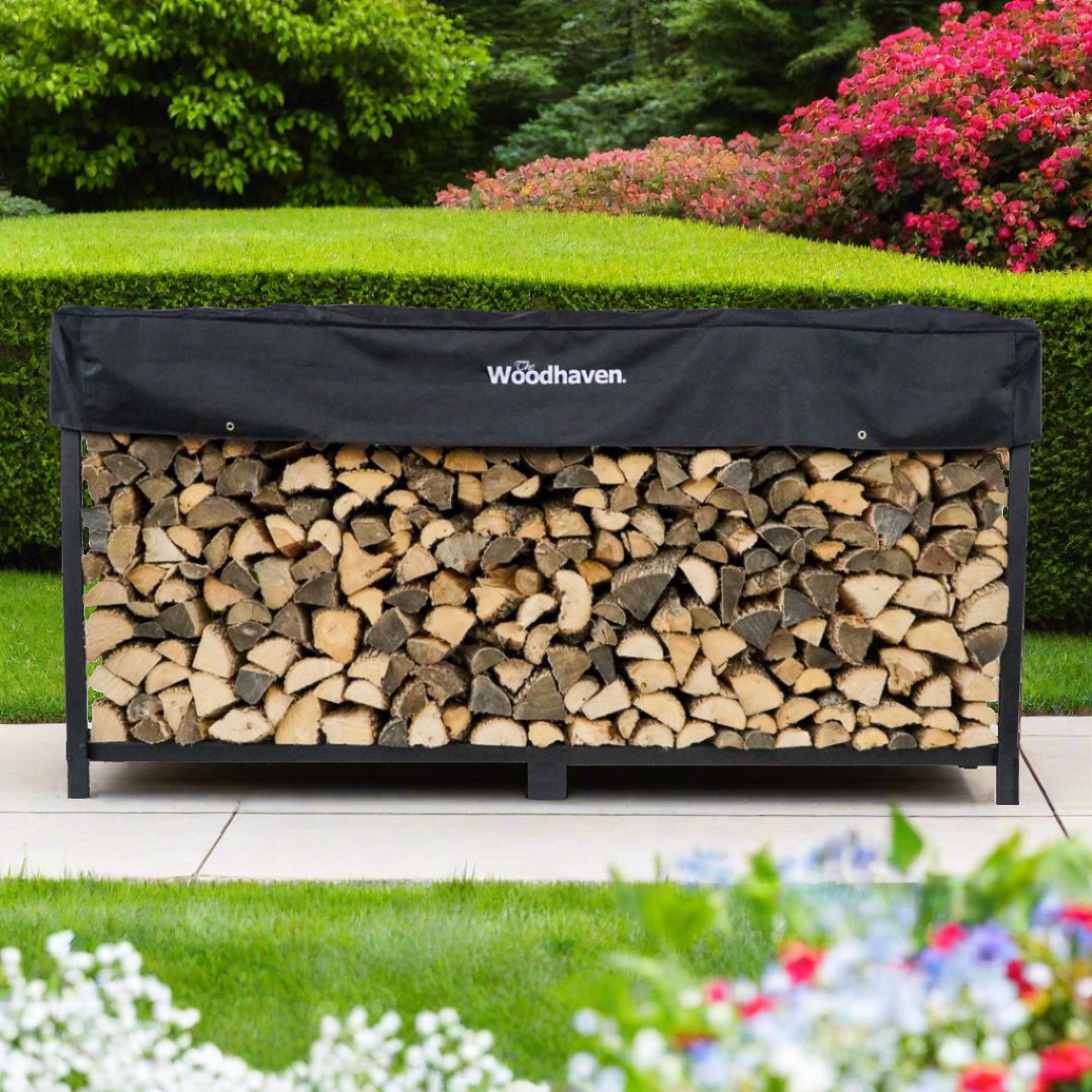 8 ft Steel Firewood Rack The Woodhaven