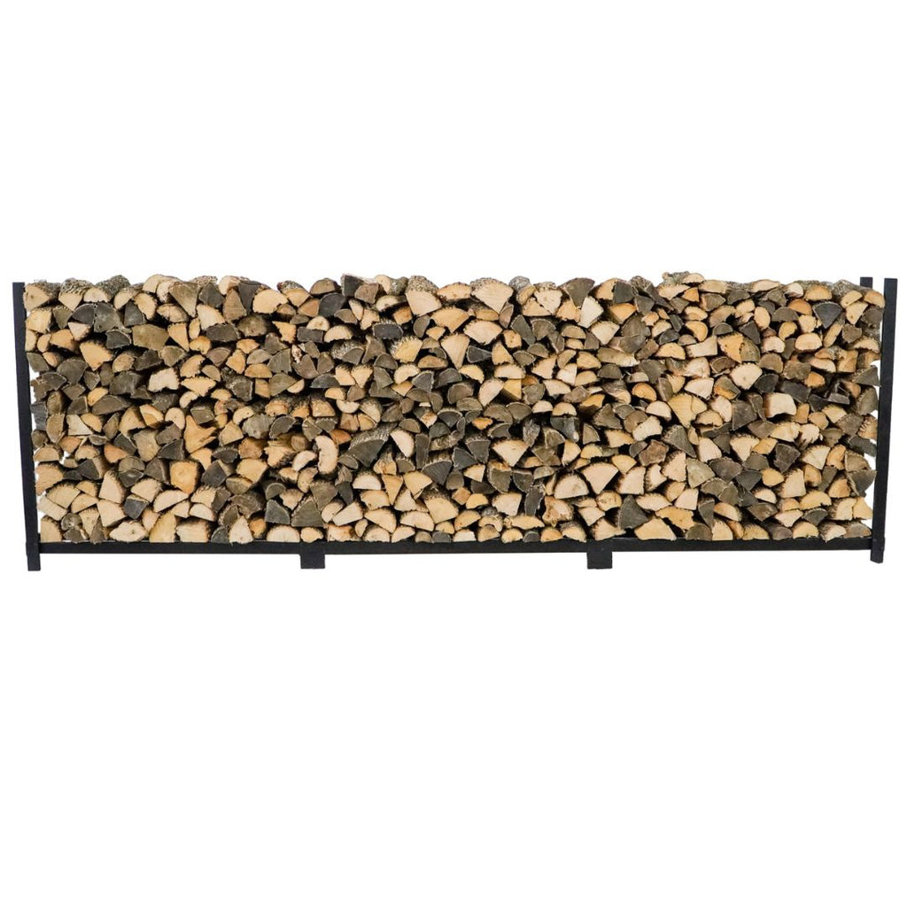 12 ft Steel Firewood Rack Holds 3/4 Cord Woodhaven