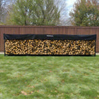 16 ft Steel Firewood Rack Holds 1 Full Cord Woodhaven