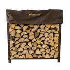 4 ft Steel Firewood Rack Holds 1/4 Cord Woodhaven