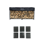 8 ft Steel Firewood Rack The Woodhaven